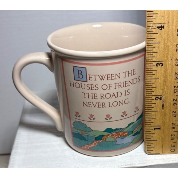 Hallmark Mug Mates Ceramic with Lid Emerson Friendship Quotes 1985 Home Japan - Picture 9 of 10